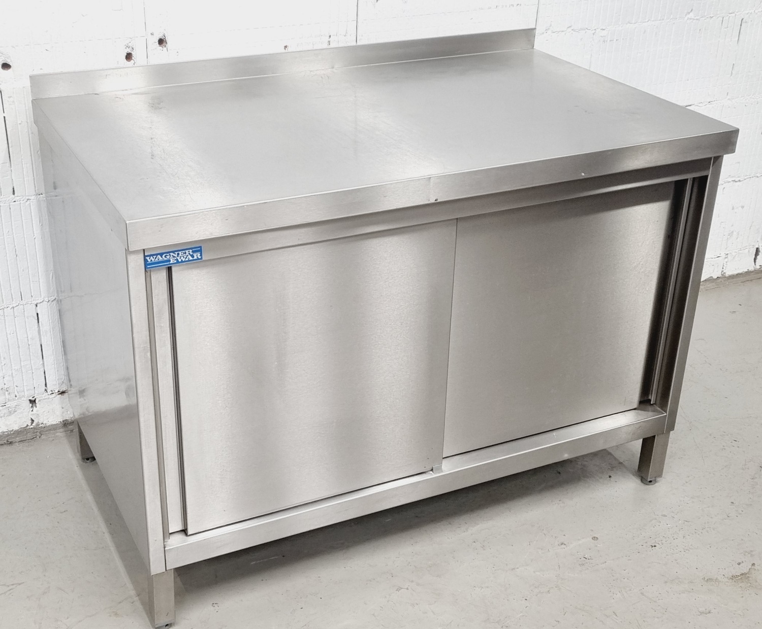 Arbeitstisch AT 1200 mit Edelstahlplatte