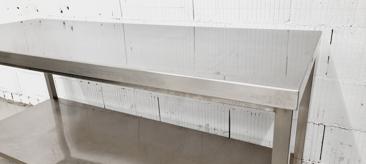 Arbeitstisch AT 1880 mit Edelstahlplatte