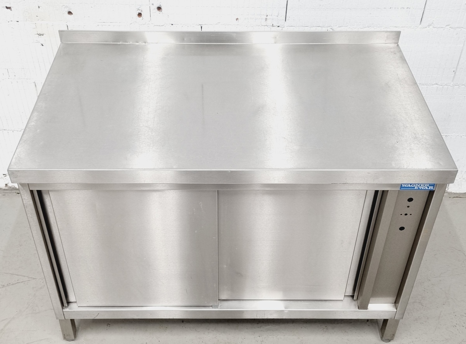 Arbeitstisch AT 1200 mit Edelstahlplatte