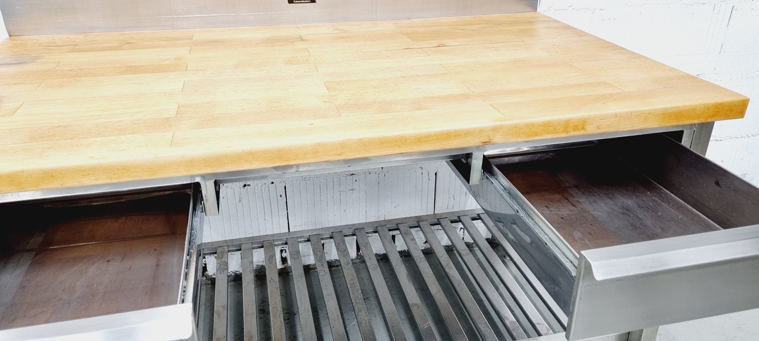 Arbeitstisch AT 1400 mit Buchenholzplatte