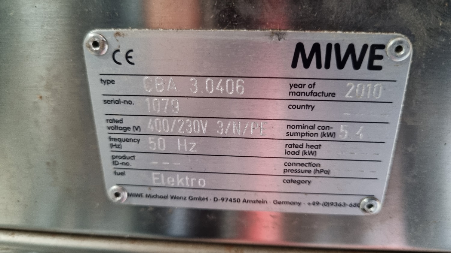 Ladenbackstation Miwe Cube duo