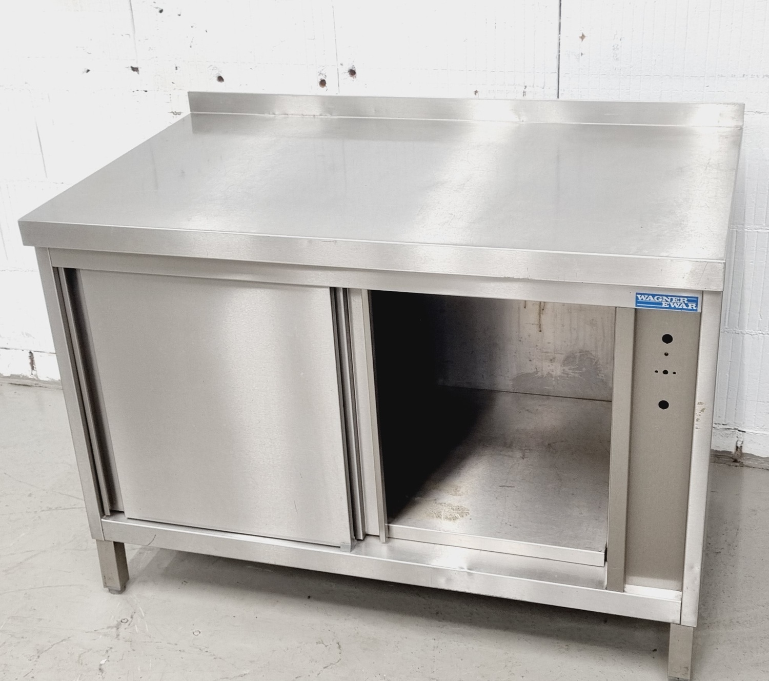 Arbeitstisch AT 1200 mit Edelstahlplatte