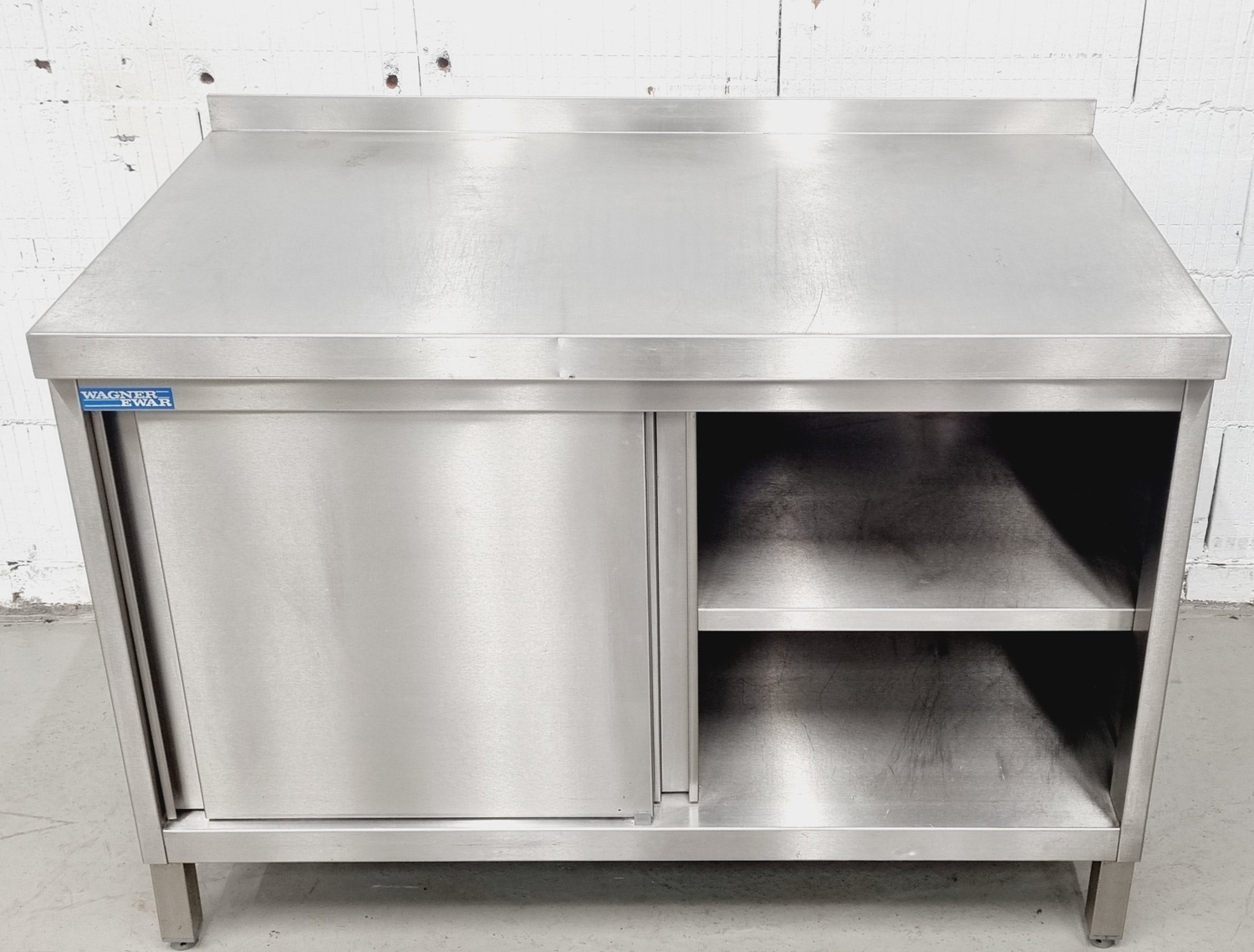 Arbeitstisch AT 1200 mit Edelstahlplatte