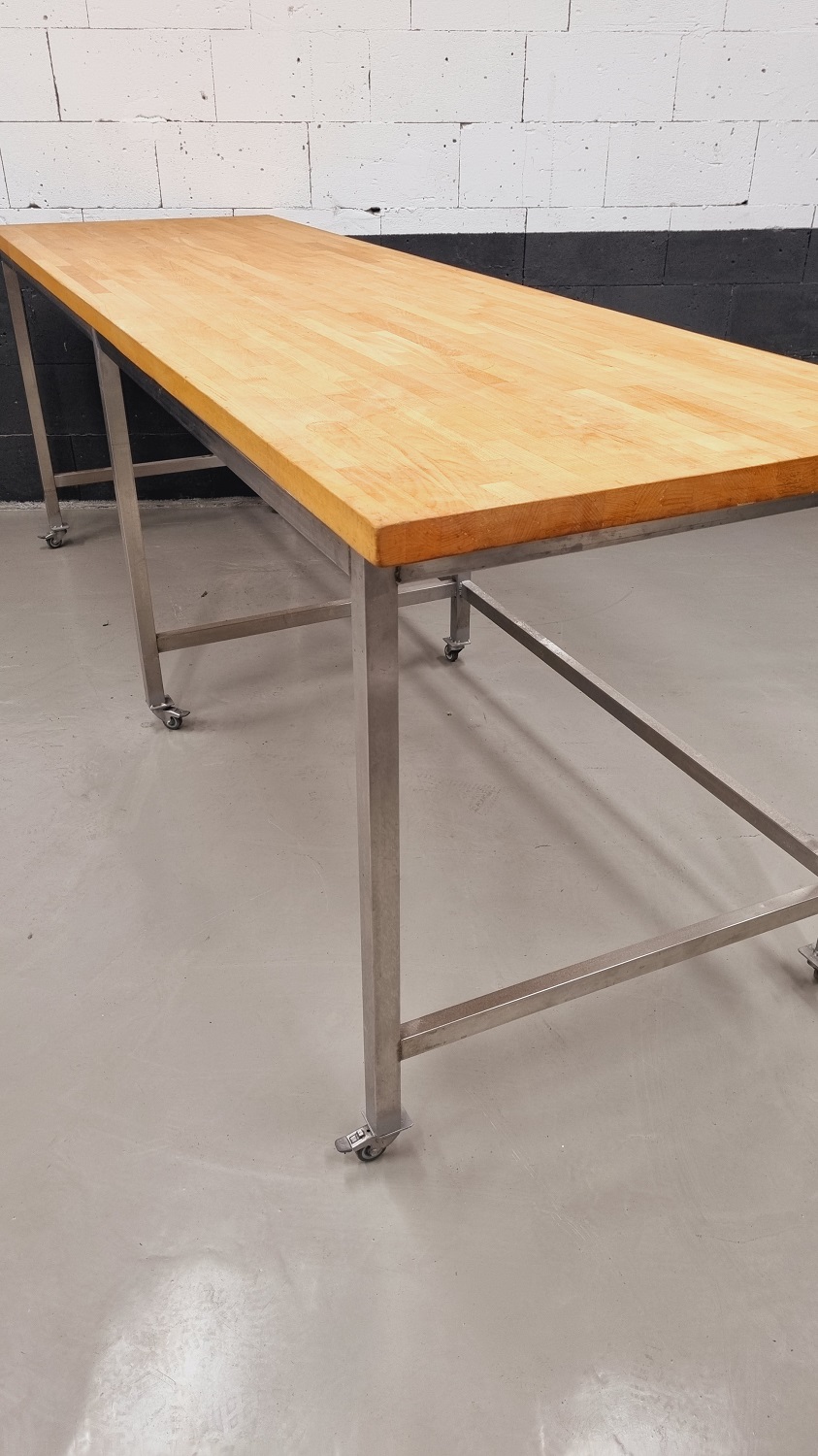 Arbeitstisch AT 3000 Buchenholzplatte