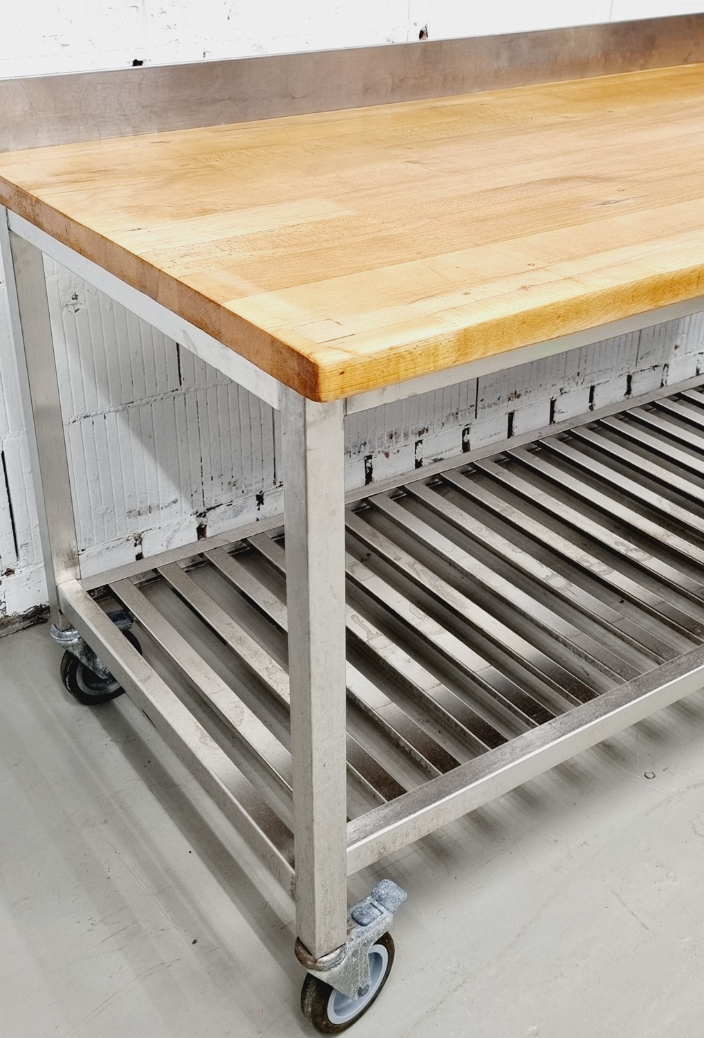 Arbeitstisch AT 1880 mit Buchenholzplatte