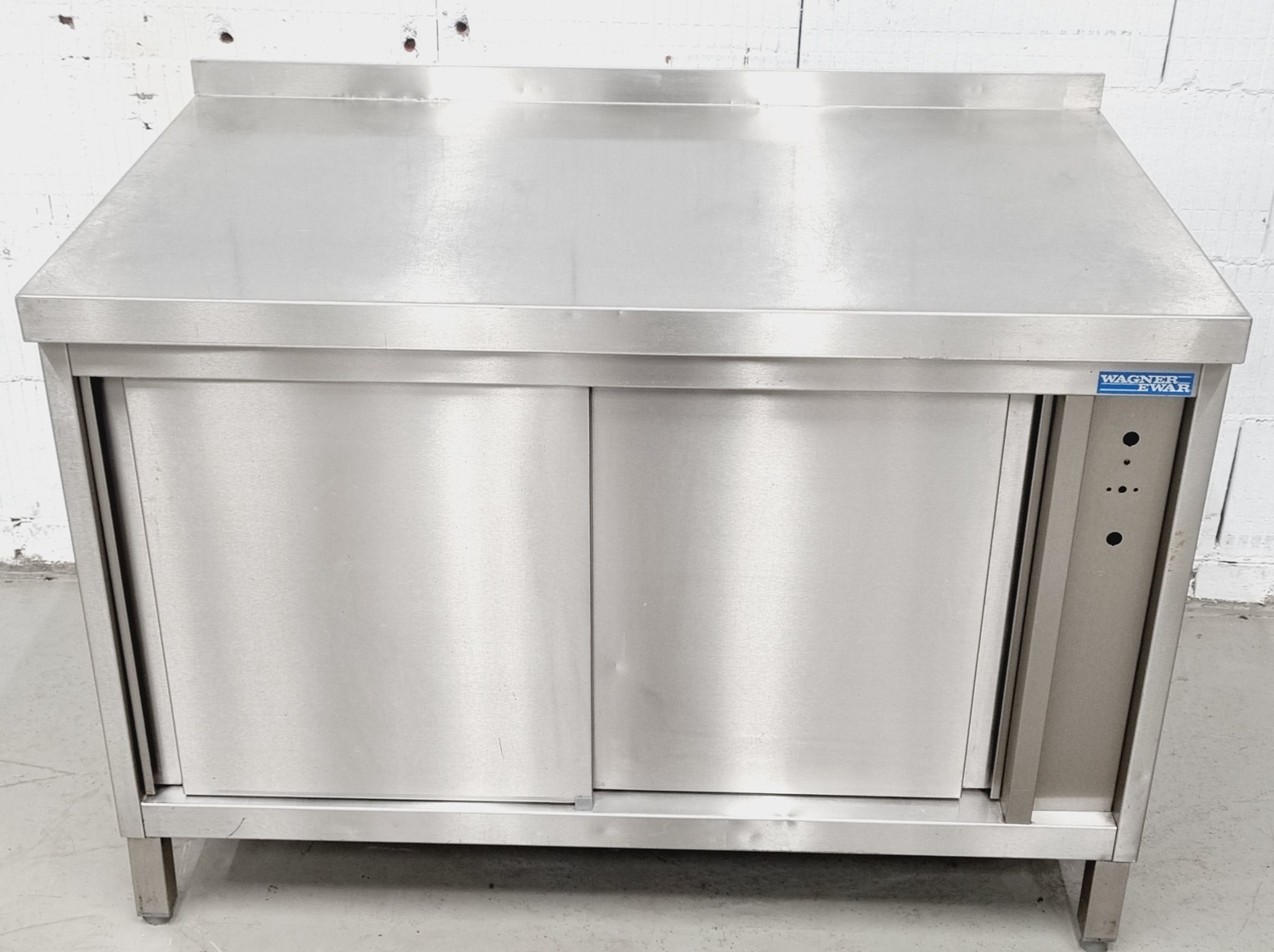 Arbeitstisch AT 1200 mit Edelstahlplatte