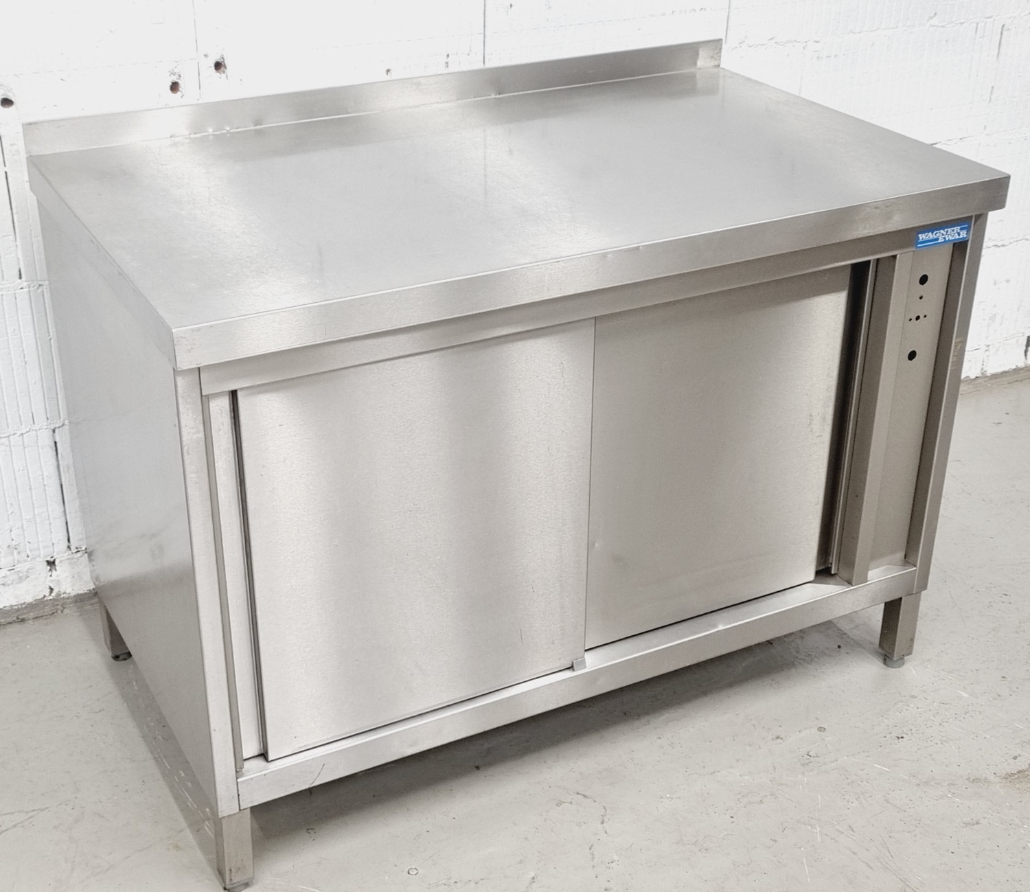 Arbeitstisch AT 1200 mit Edelstahlplatte