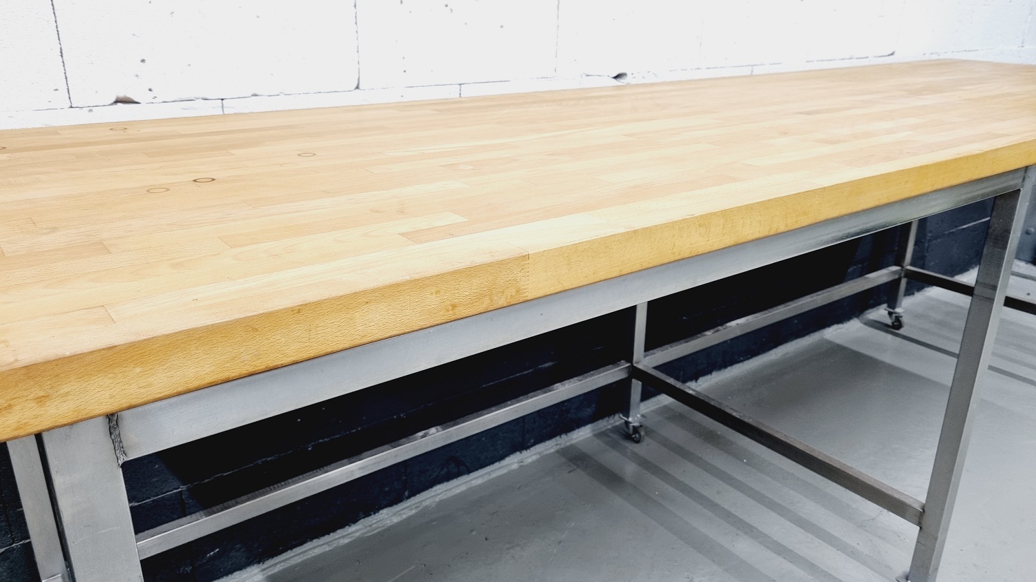 Arbeitstisch AT 3000 Buchenholzplatte