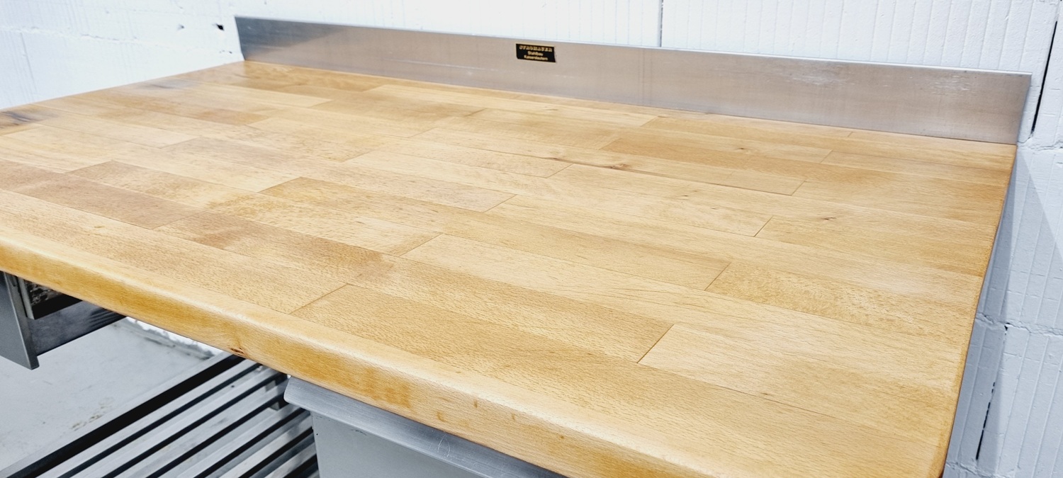 Arbeitstisch AT 1400 mit Buchenholzplatte