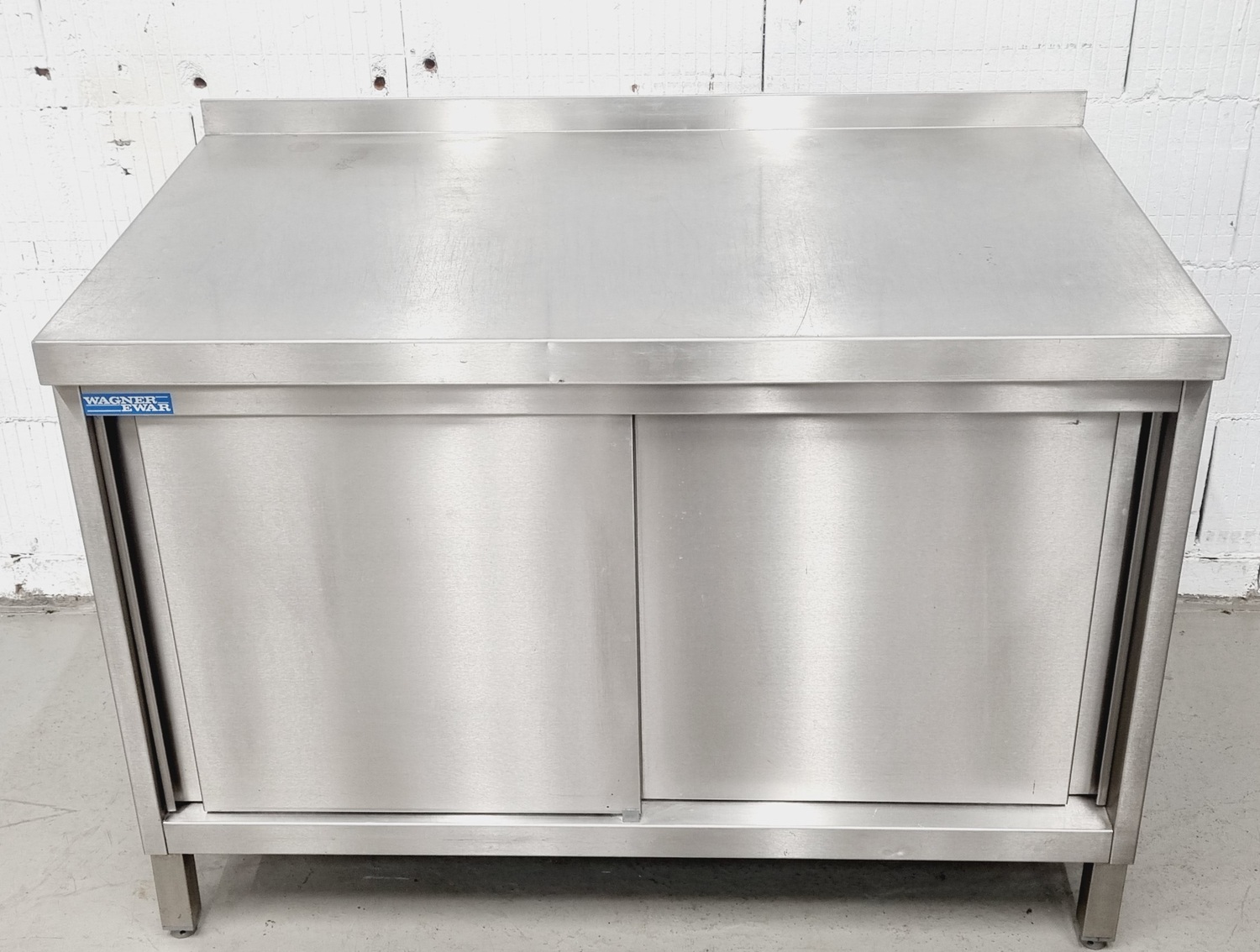 Arbeitstisch AT 1200 mit Edelstahlplatte