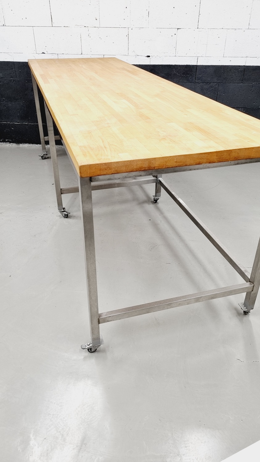 Arbeitstisch AT 3000 Buchenholzplatte