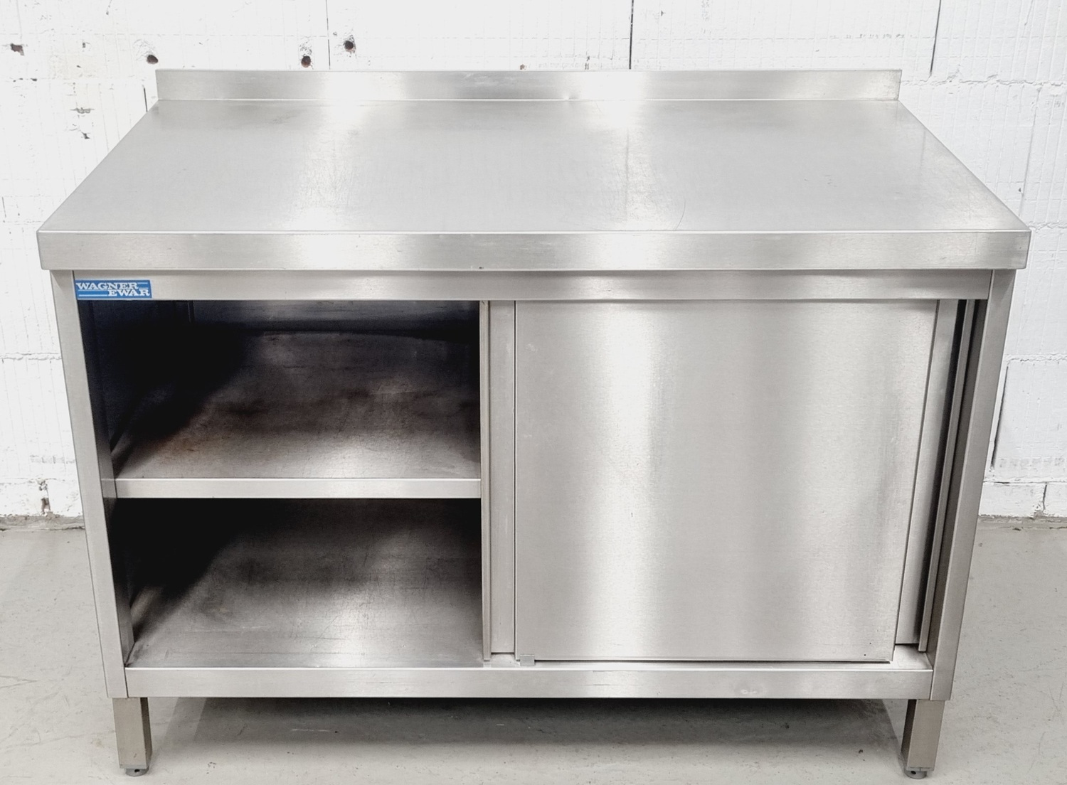 Arbeitstisch AT 1200 mit Edelstahlplatte